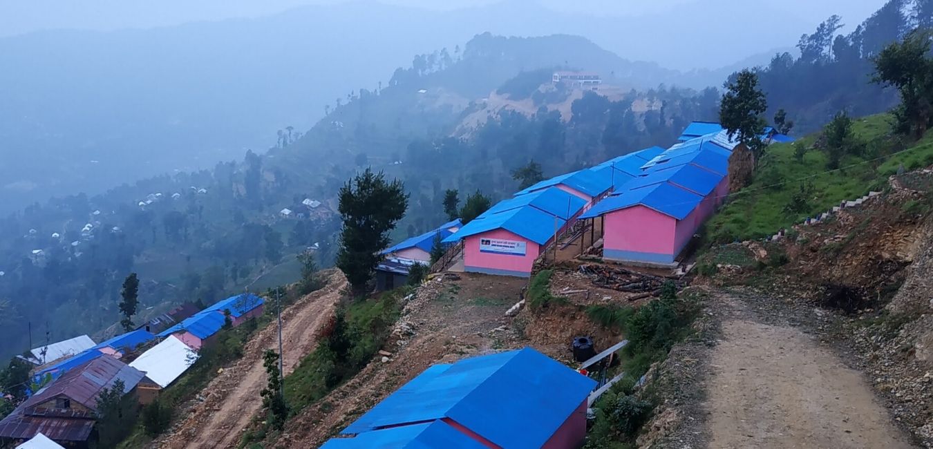 View of the newly built settlement